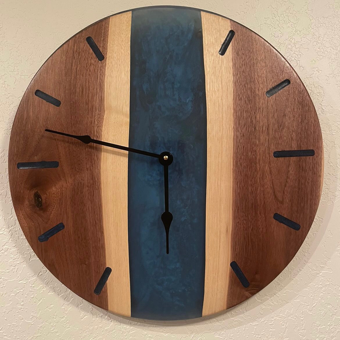 Resin River Clock