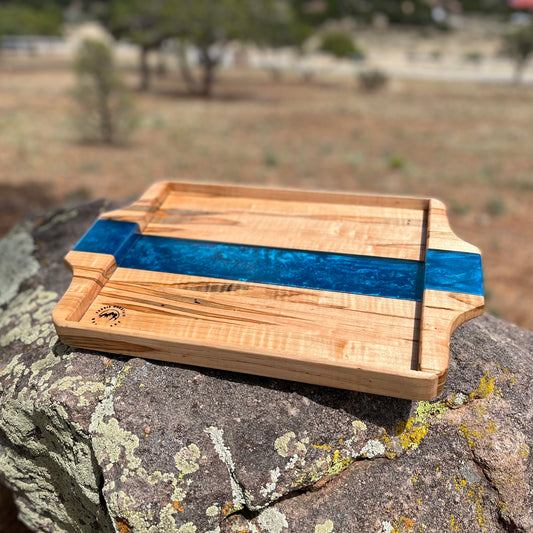 Resin River Serving Tray