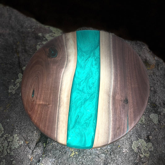 Resin River Lazy Susan - Charcuterie Turntable