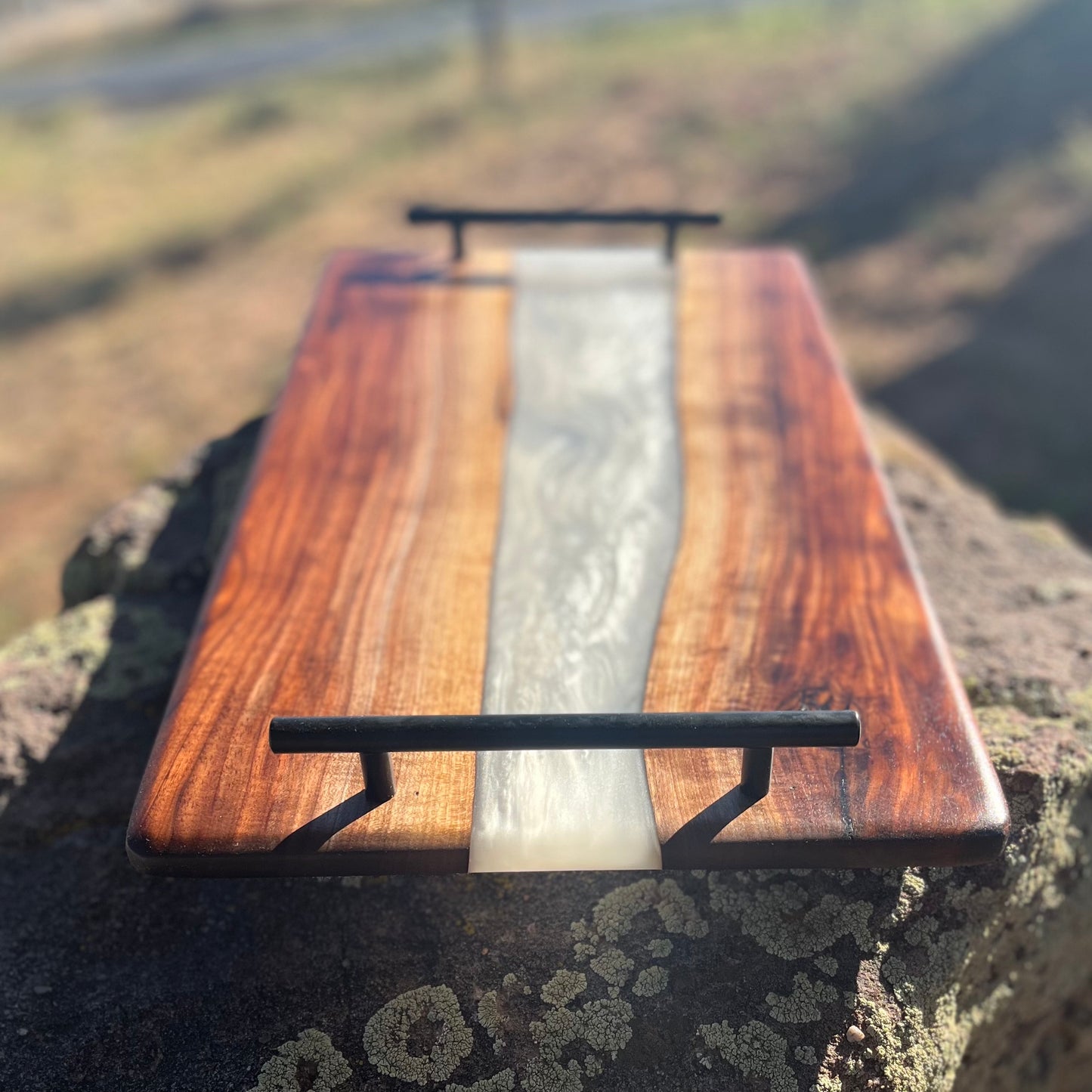 Resin River Serving Tray