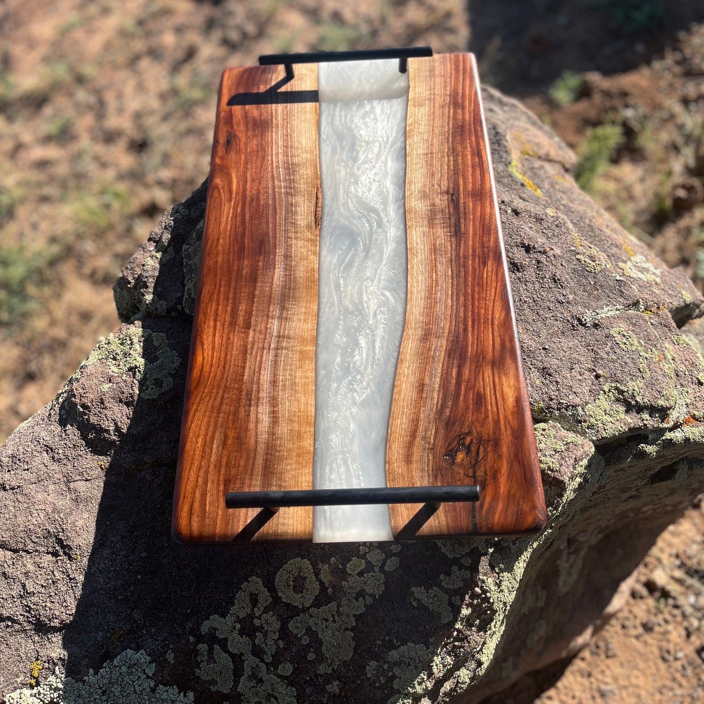 Resin River Serving Tray
