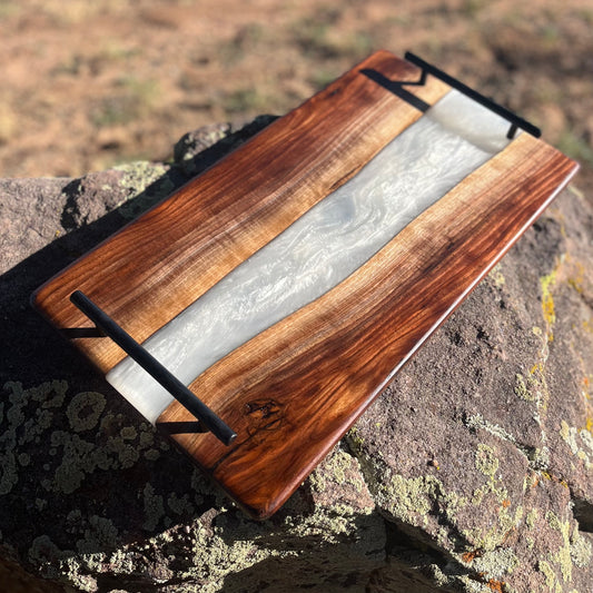 Resin River Serving Tray