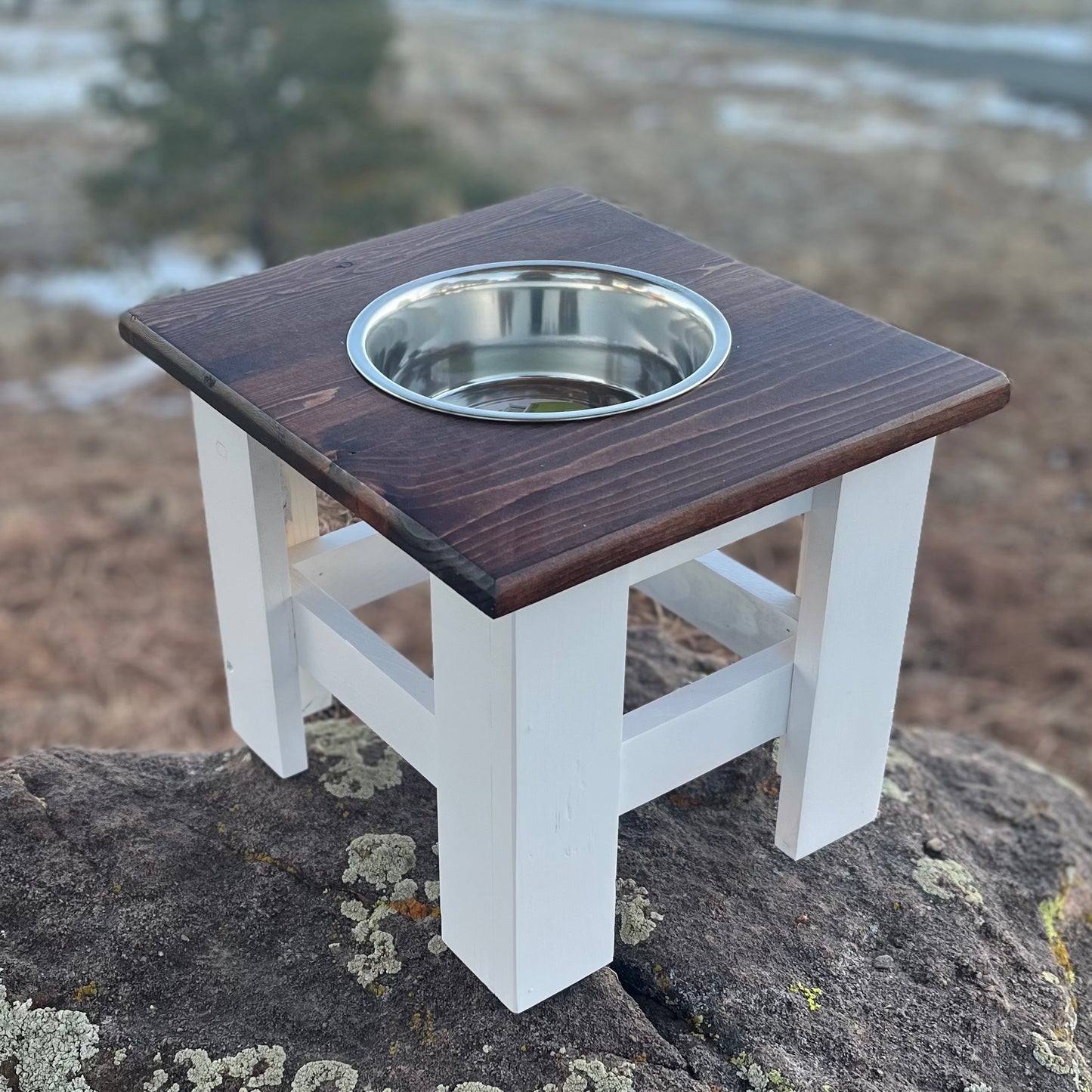 Raised Dog Bowl Stand