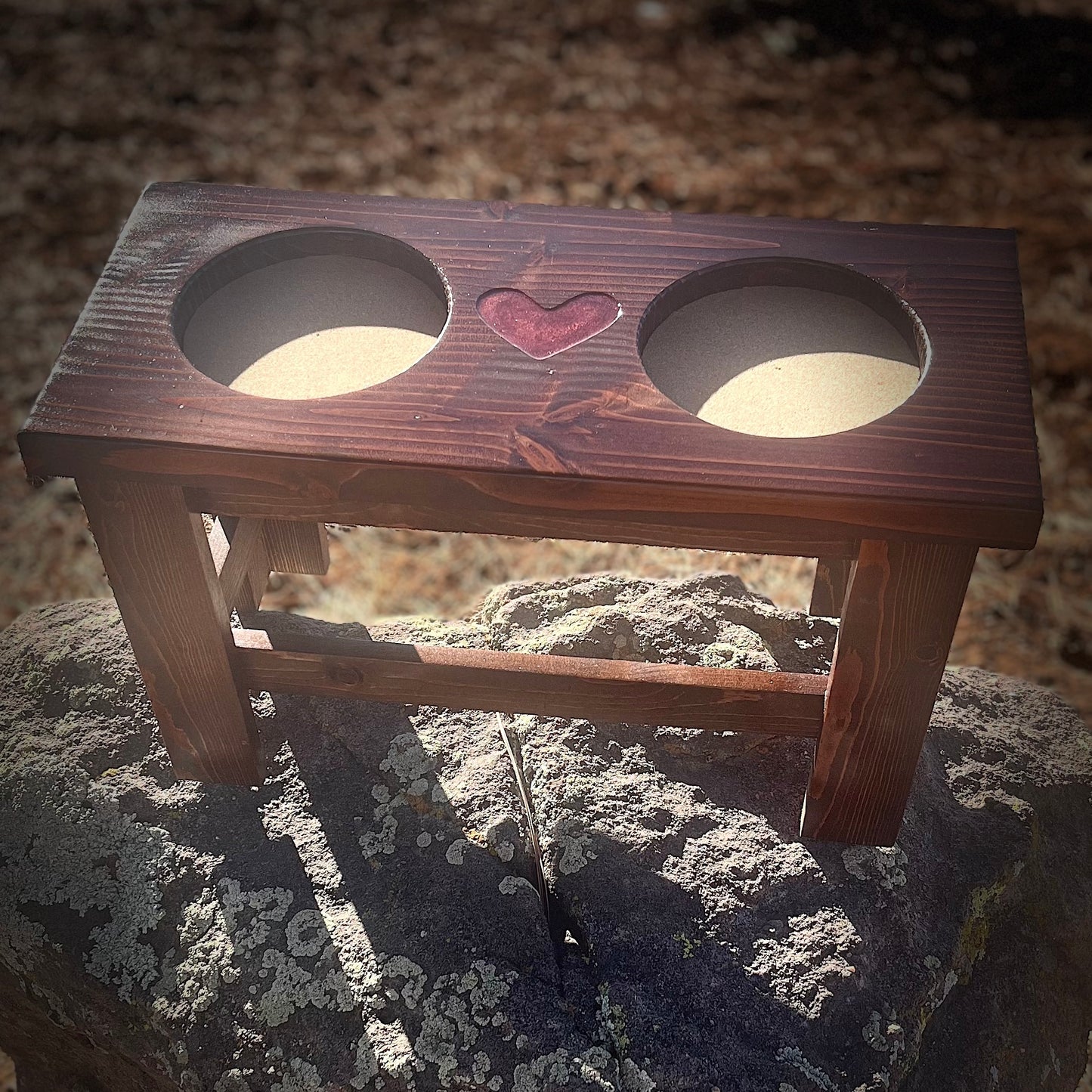 Raised Dog Bowl Stand