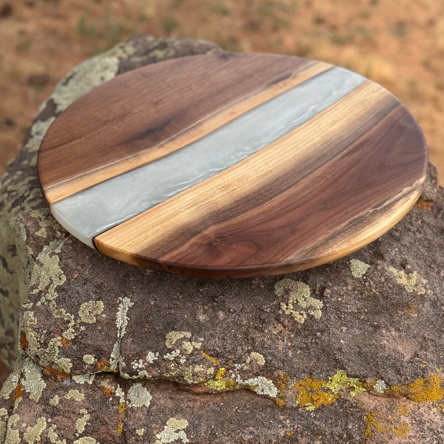 Resin River Lazy Susan - Charcuterie Turntable