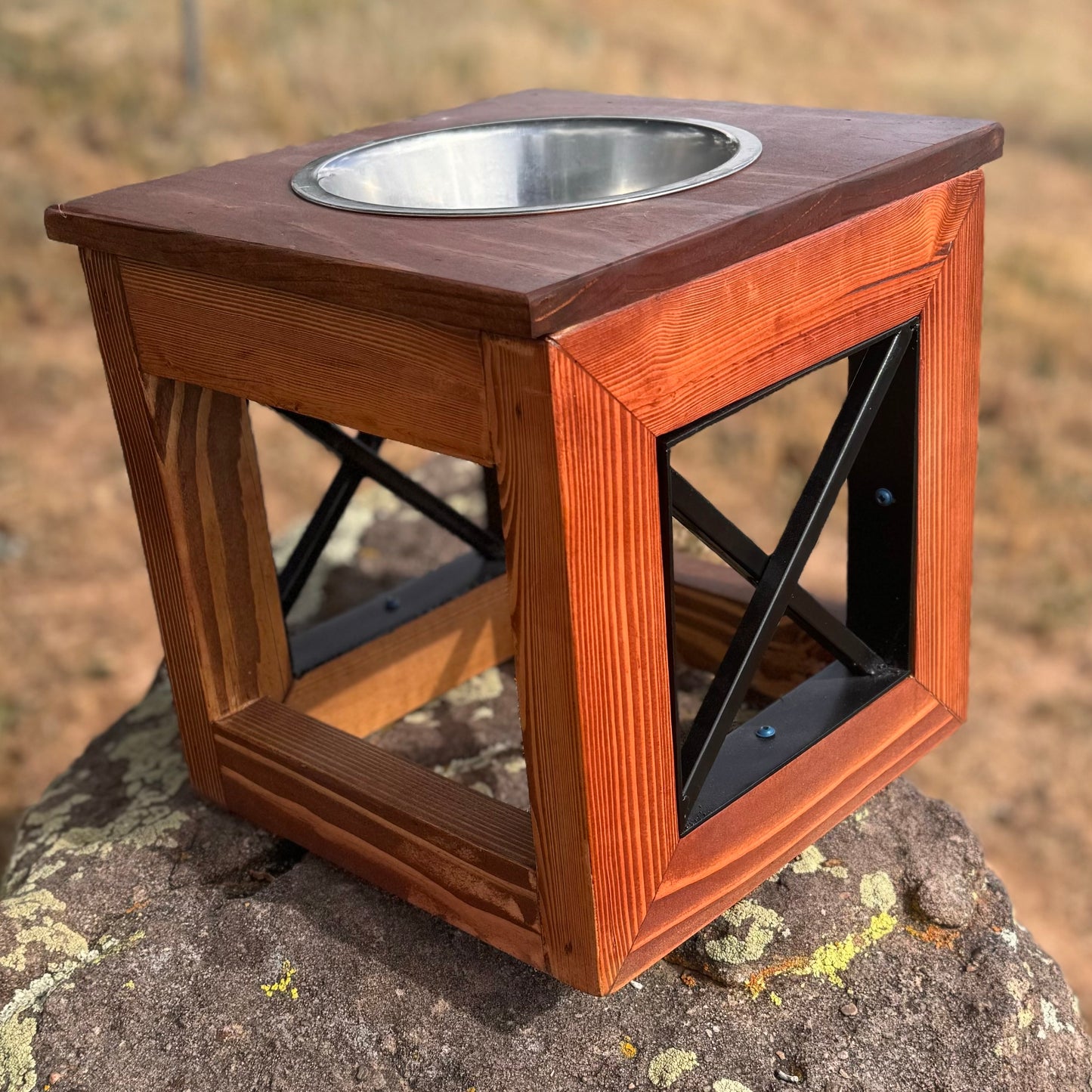 Raised Dog Bowl Stand