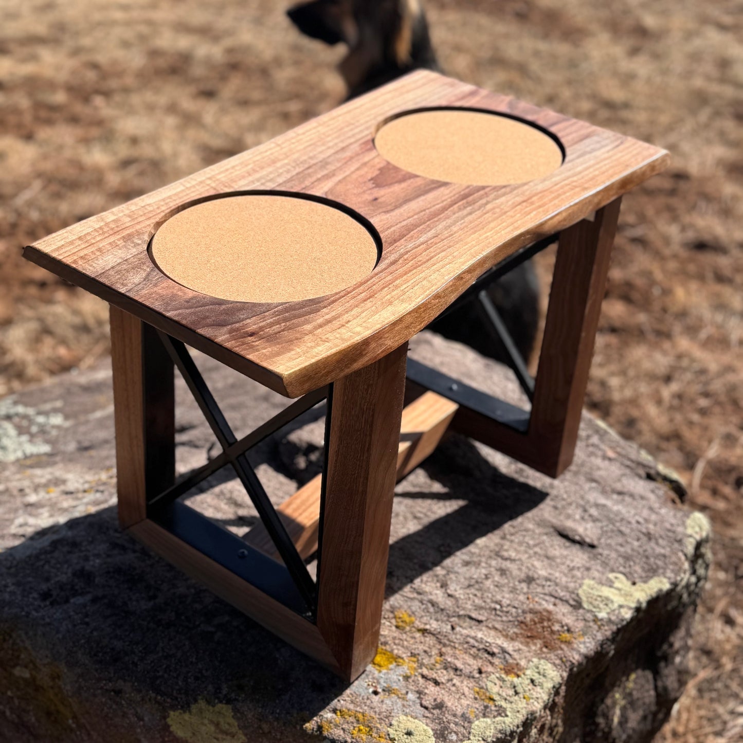 Raised Dog Bowl Stand