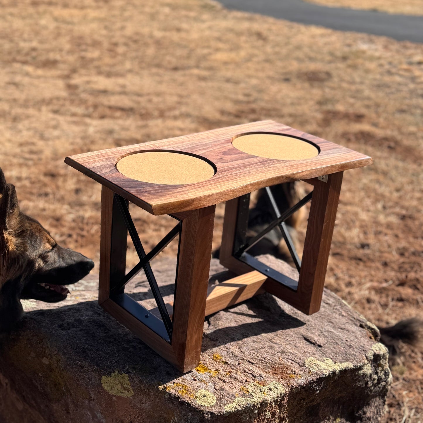 Raised Dog Bowl Stand