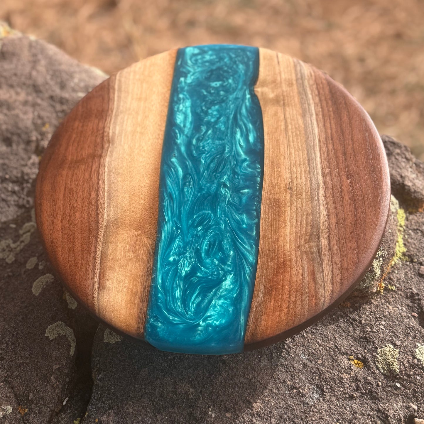 Resin River Lazy Susan - Charcuterie Turntable