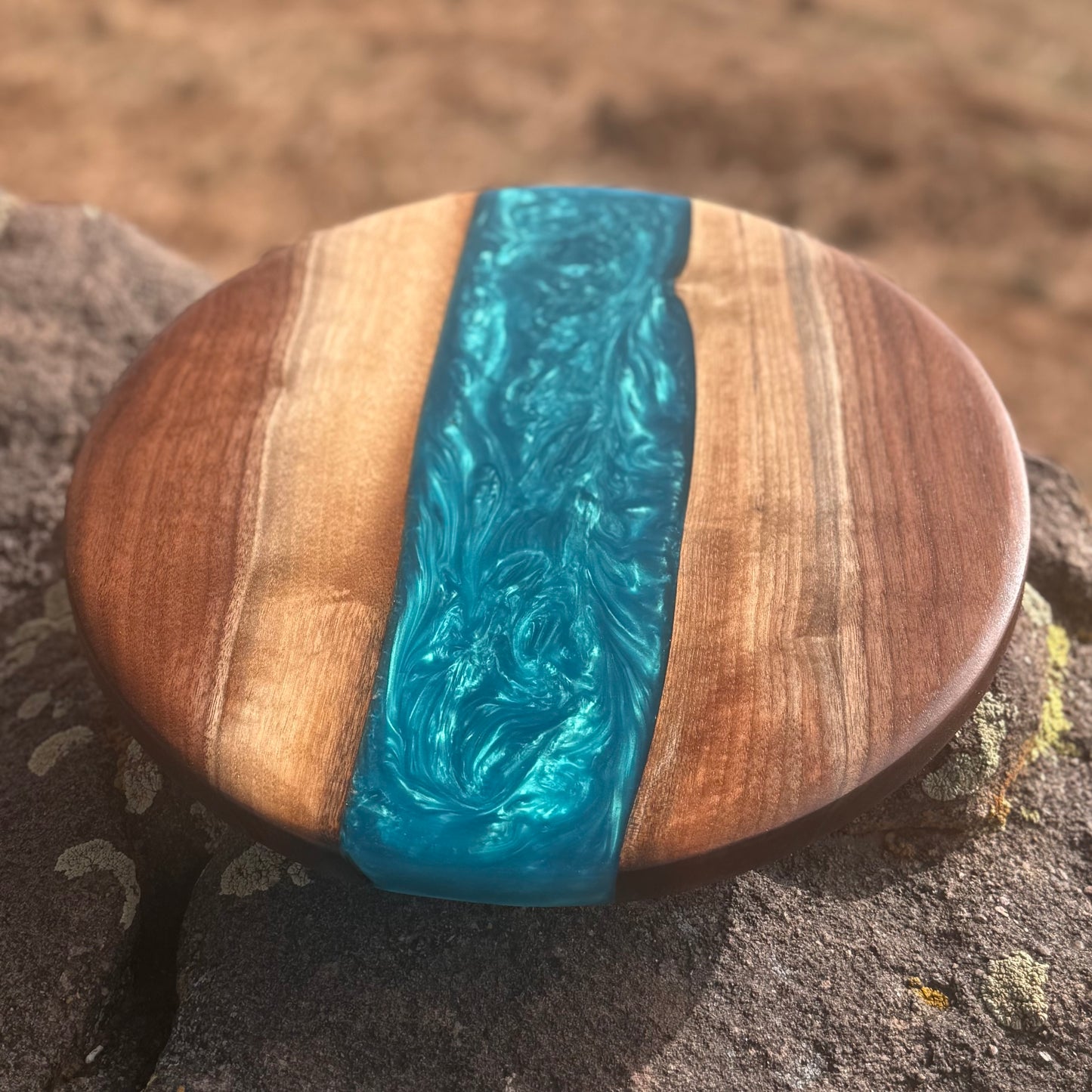 Resin River Lazy Susan - Charcuterie Turntable