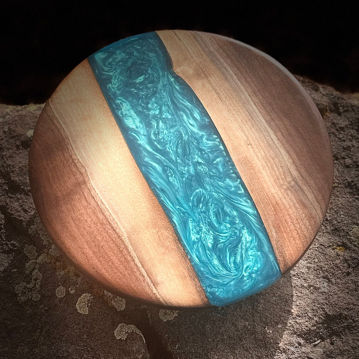 Resin River Lazy Susan - Charcuterie Turntable