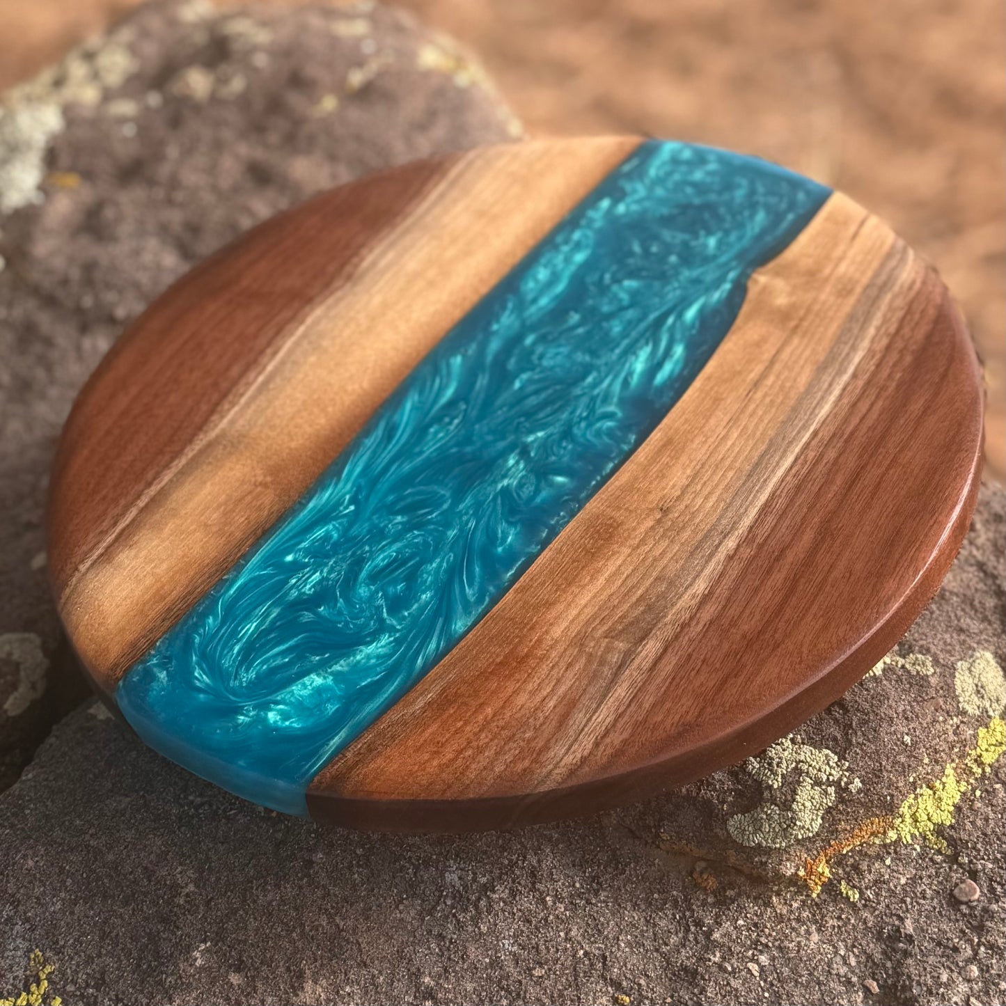 Resin River Lazy Susan - Charcuterie Turntable