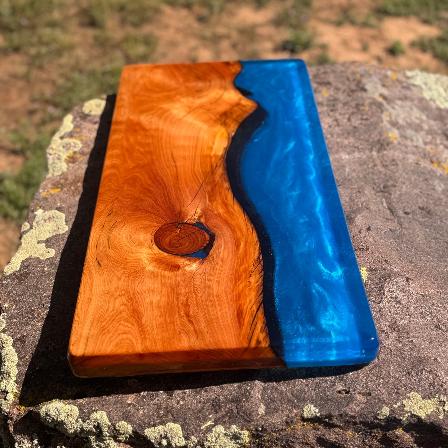 Resin River Charcuterie Board