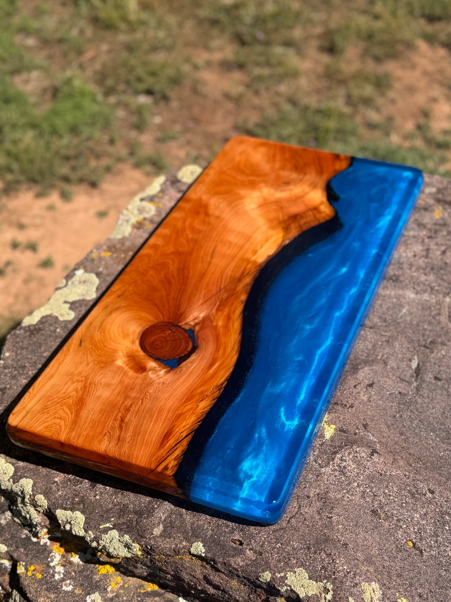 Resin River Charcuterie Board