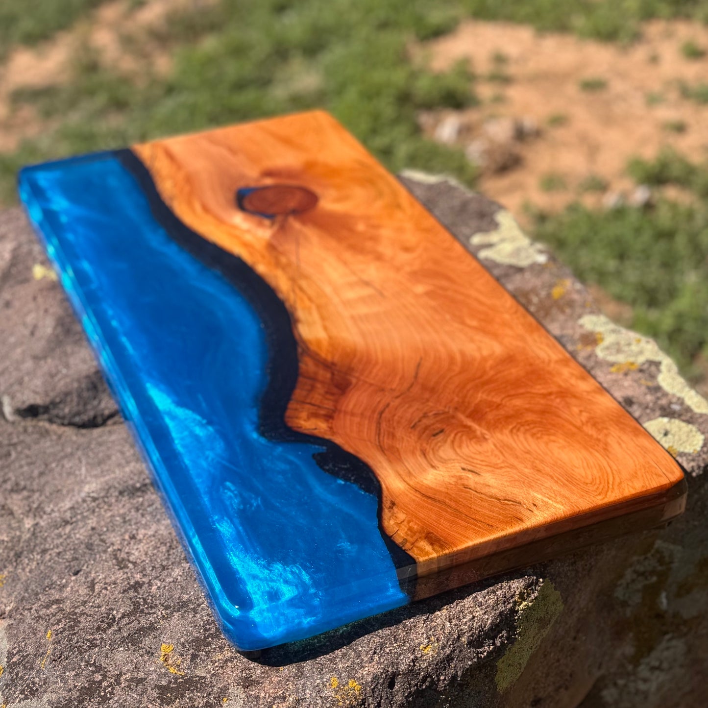 Resin River Charcuterie Board