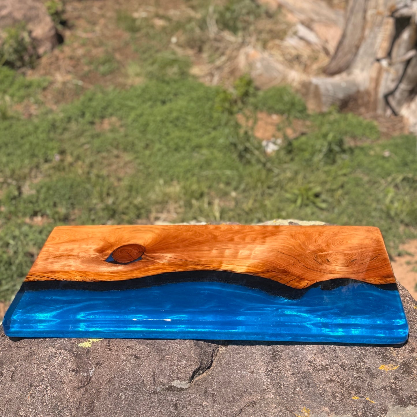 Resin River Charcuterie Board