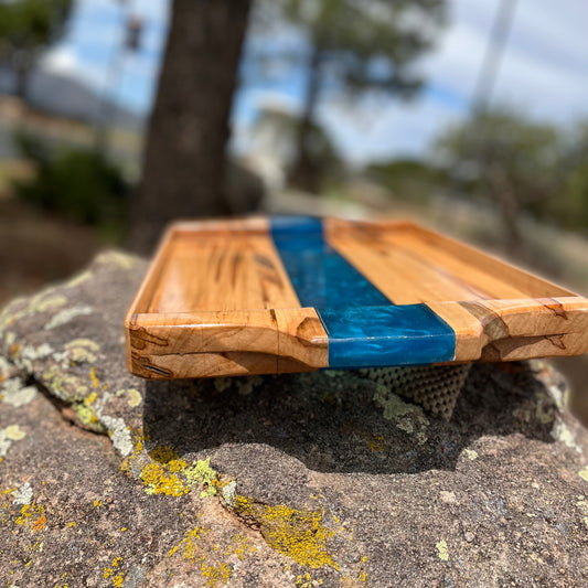 Resin River Serving Tray
