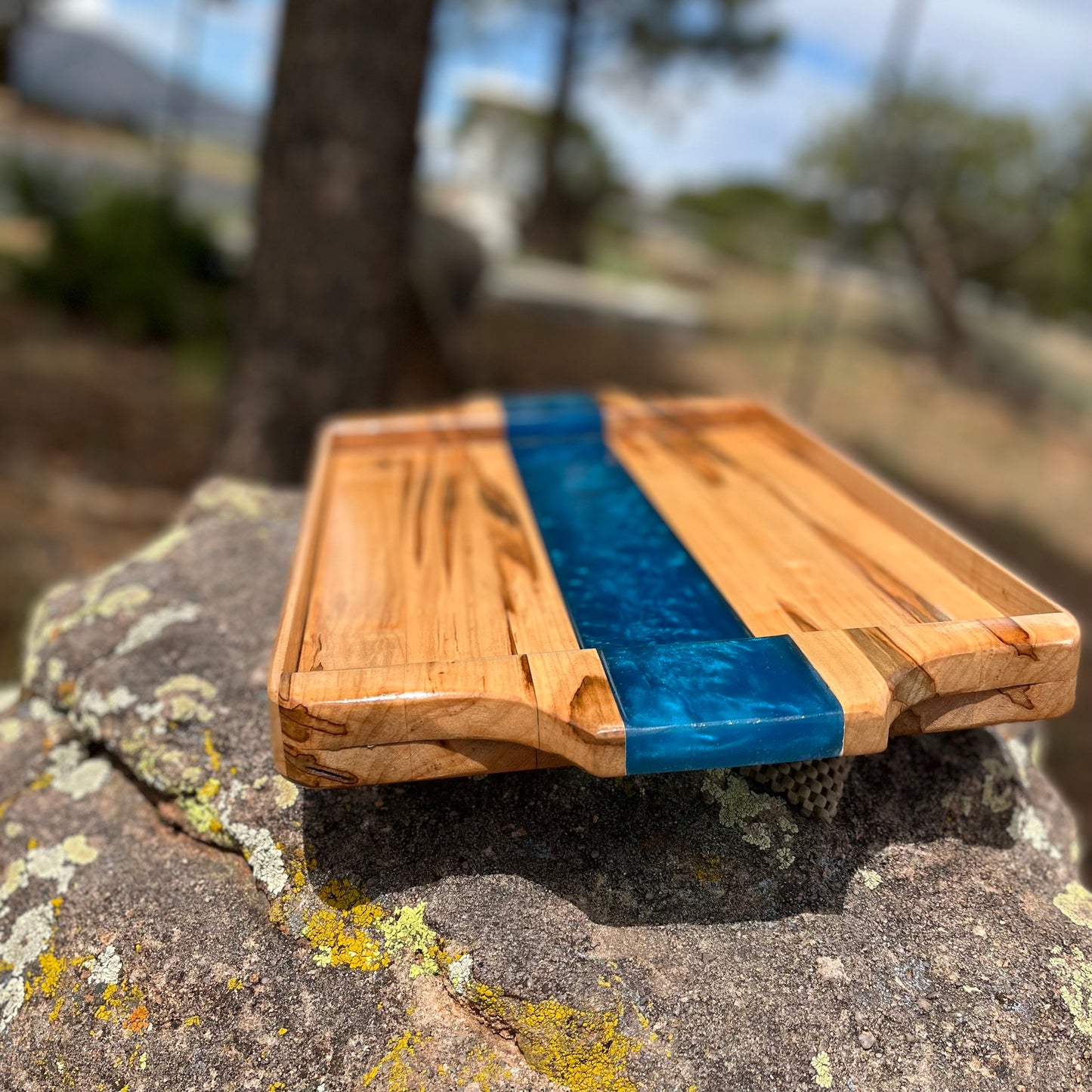 Resin River Serving Tray