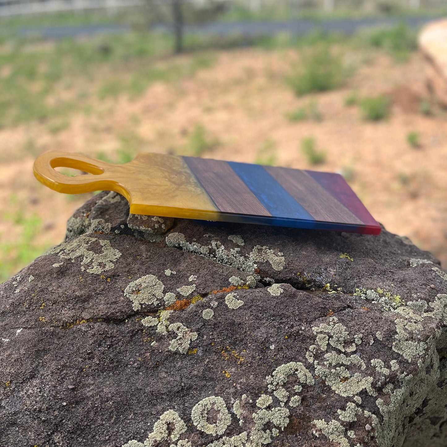 Resin Handle Cheese Board