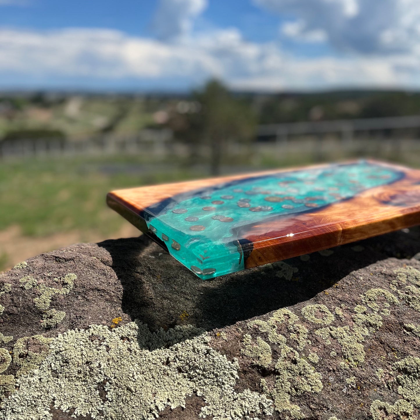 Resin River Charcuterie Board