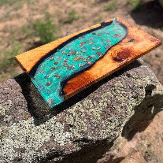 Resin River Charcuterie Board