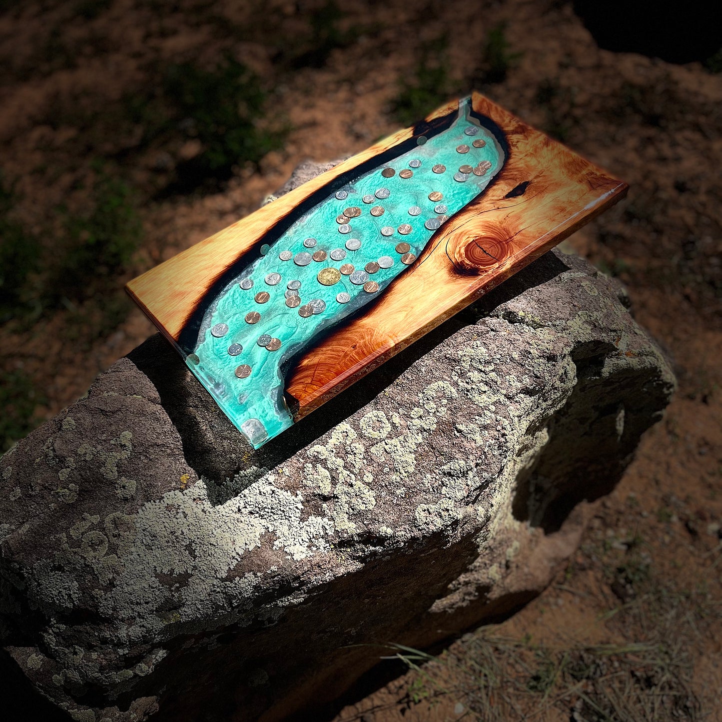 Resin River Charcuterie Board