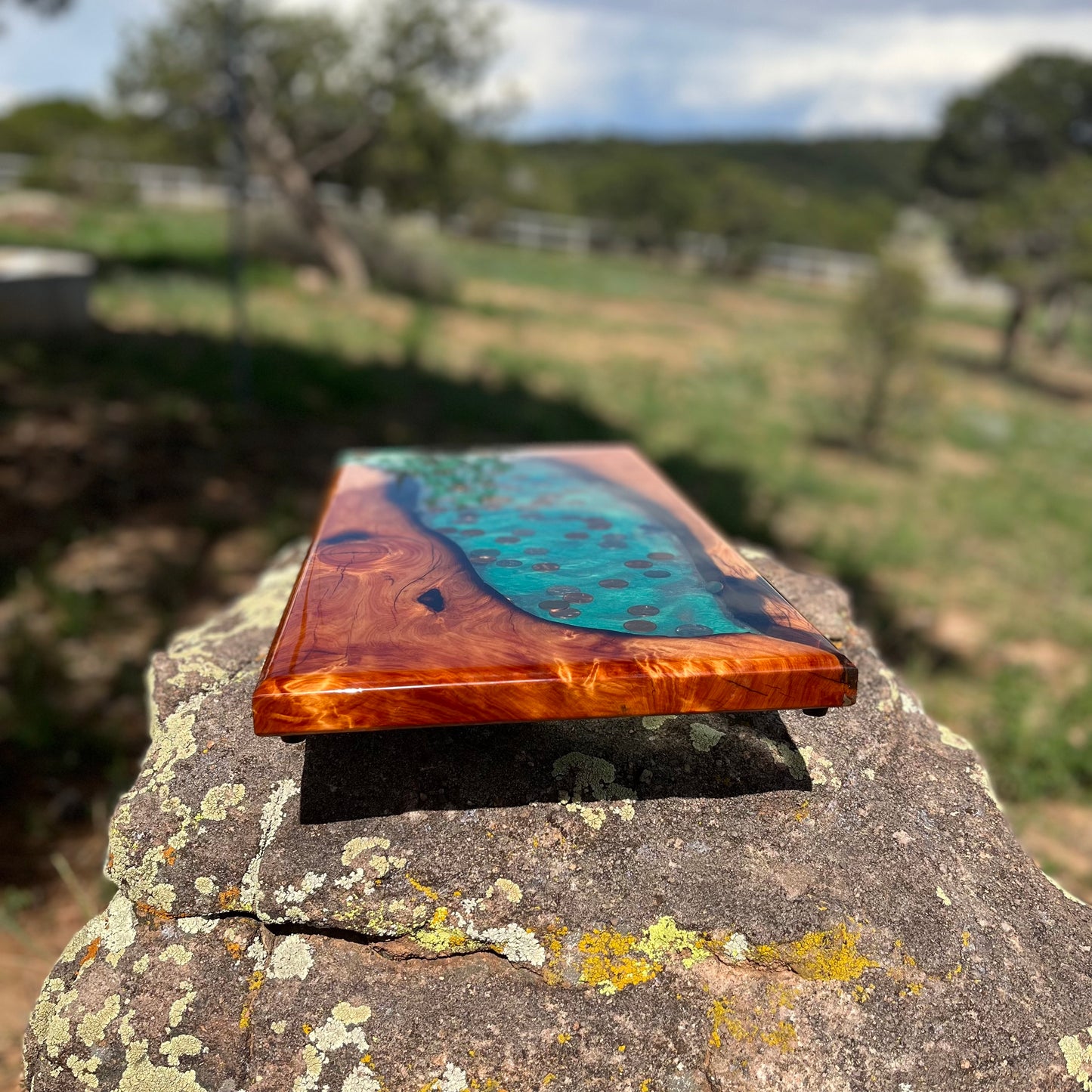 Resin River Charcuterie Board