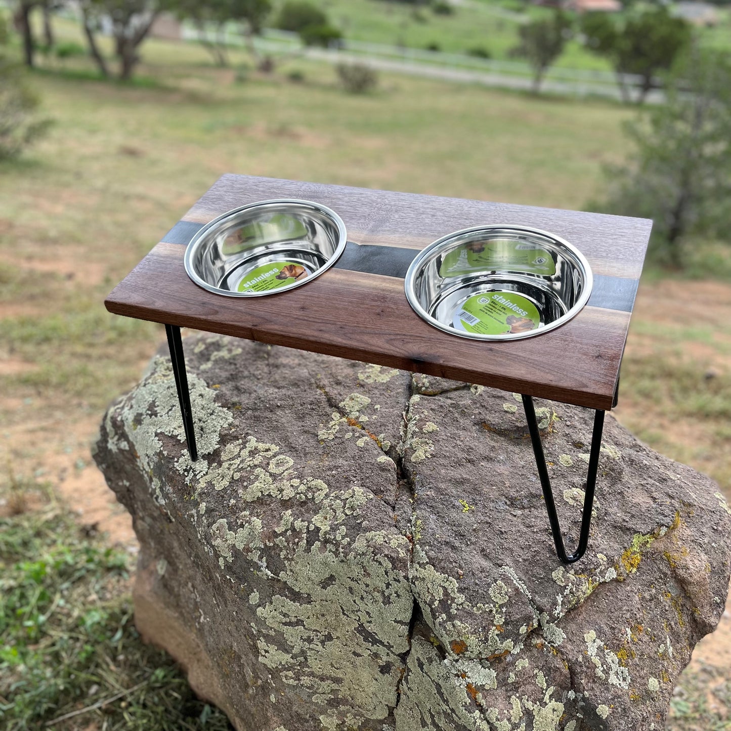 Raised Resin Dog Bowl Stands