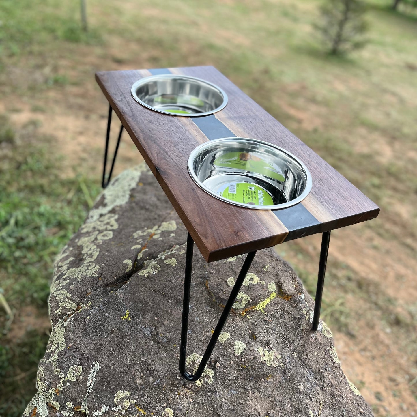 Raised Resin Dog Bowl Stands