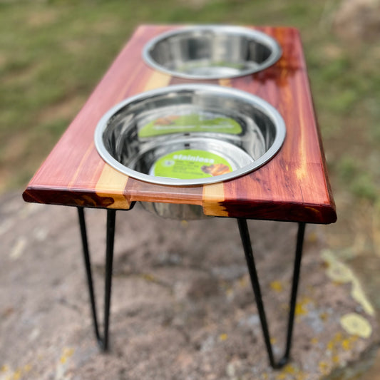 Raised Resin Dog Bowl Stand