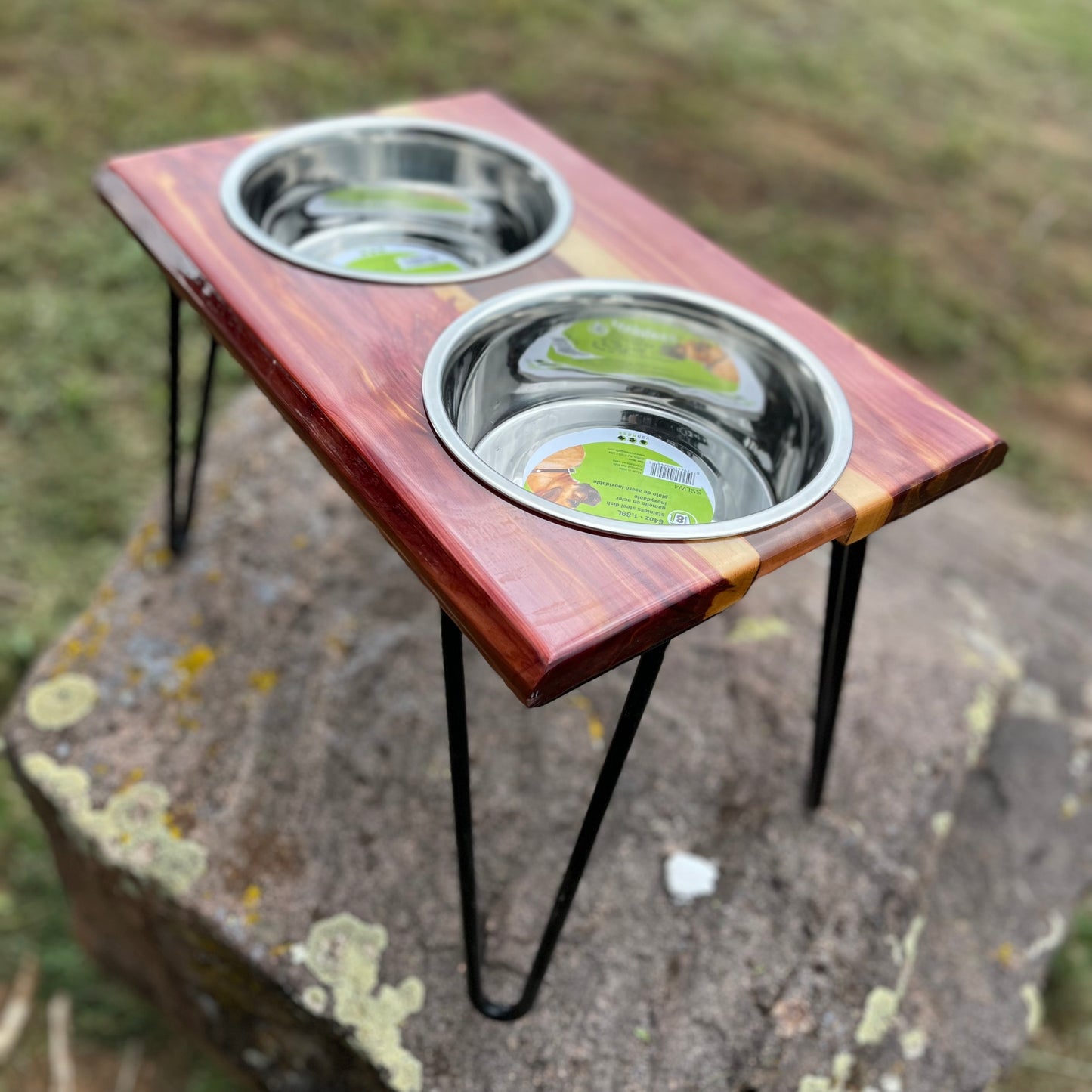 Raised Resin Dog Bowl Stand