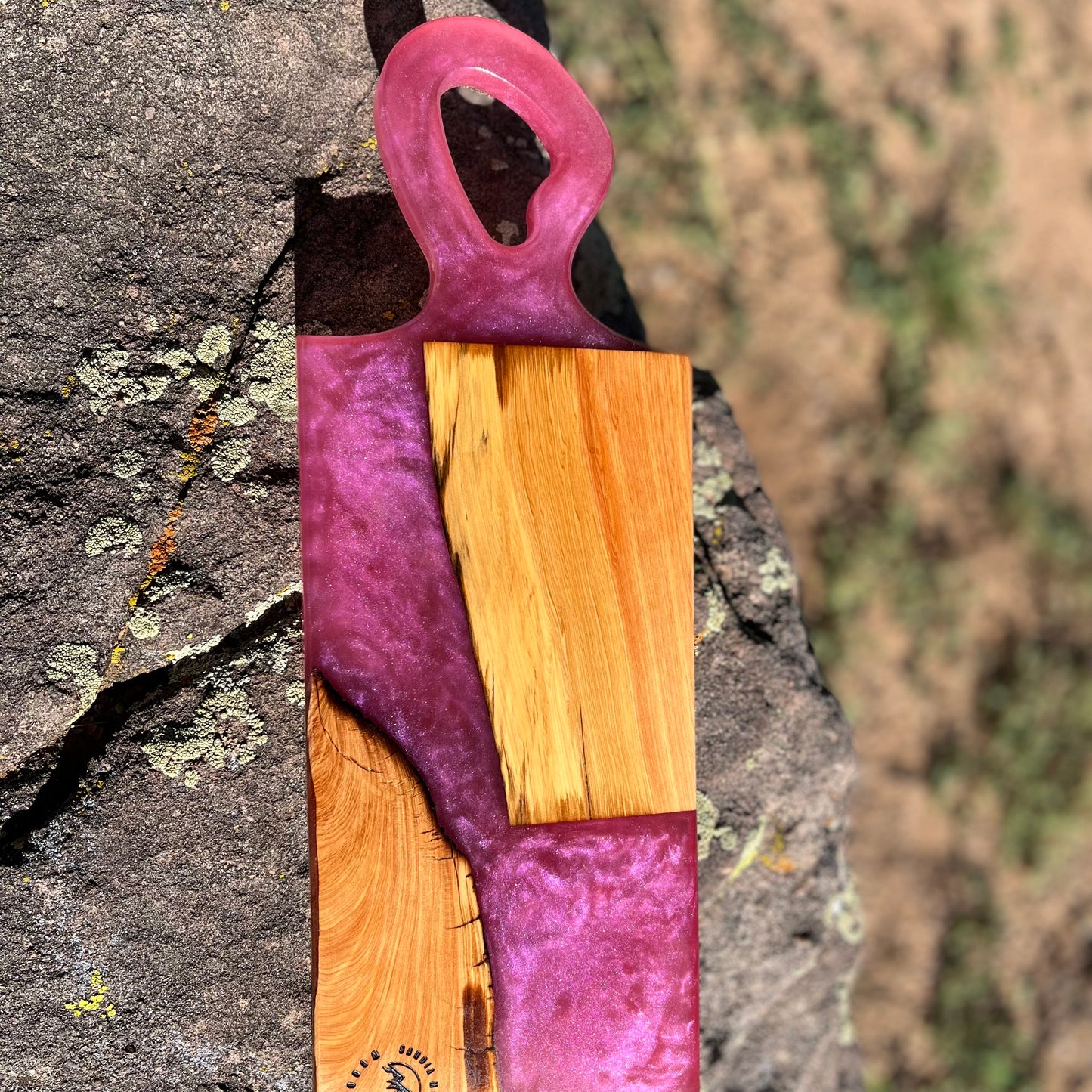 Resin Handle Cheese Board