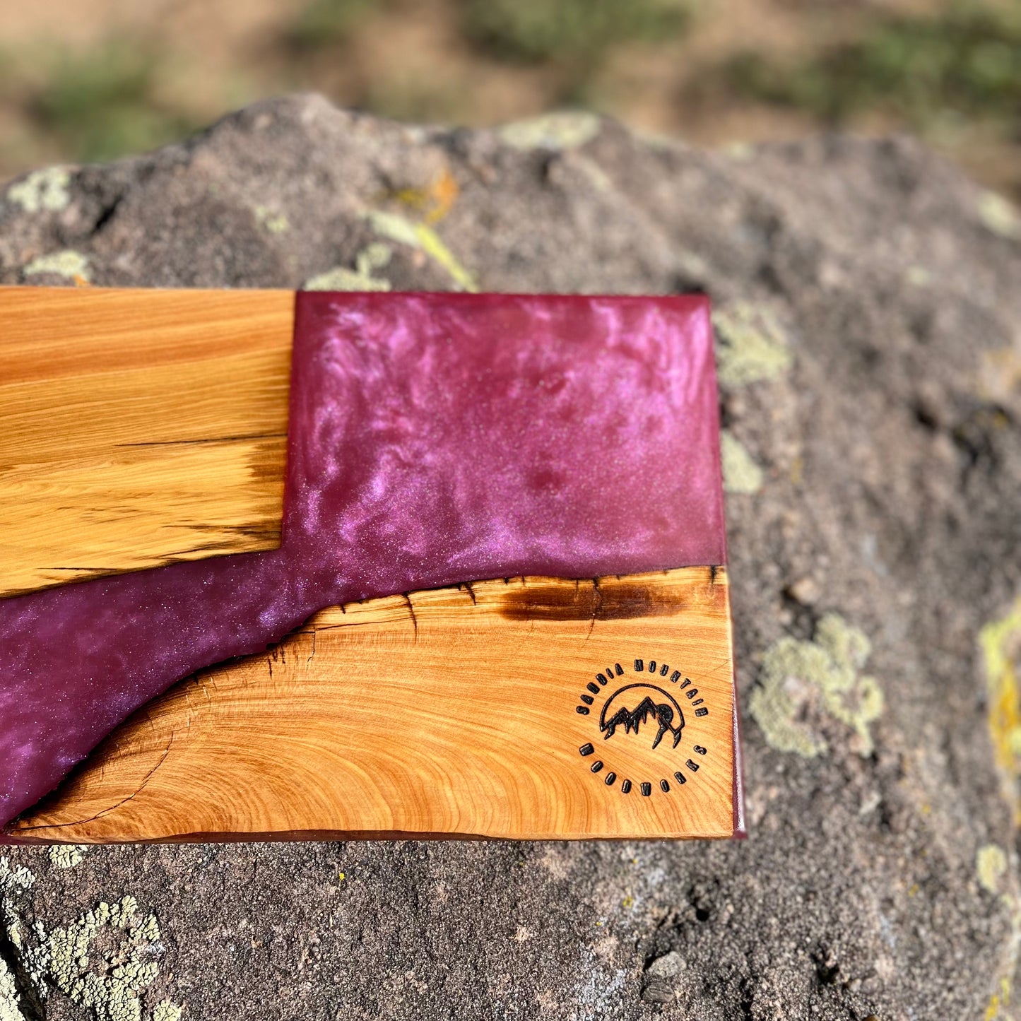 Resin Handle Cheese Board