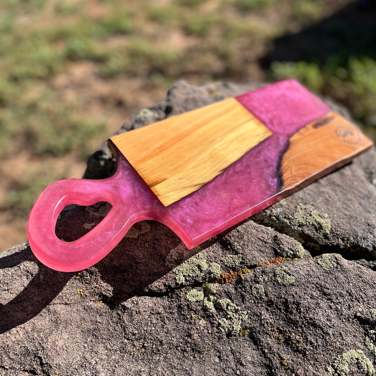 Resin Handle Cheese Board
