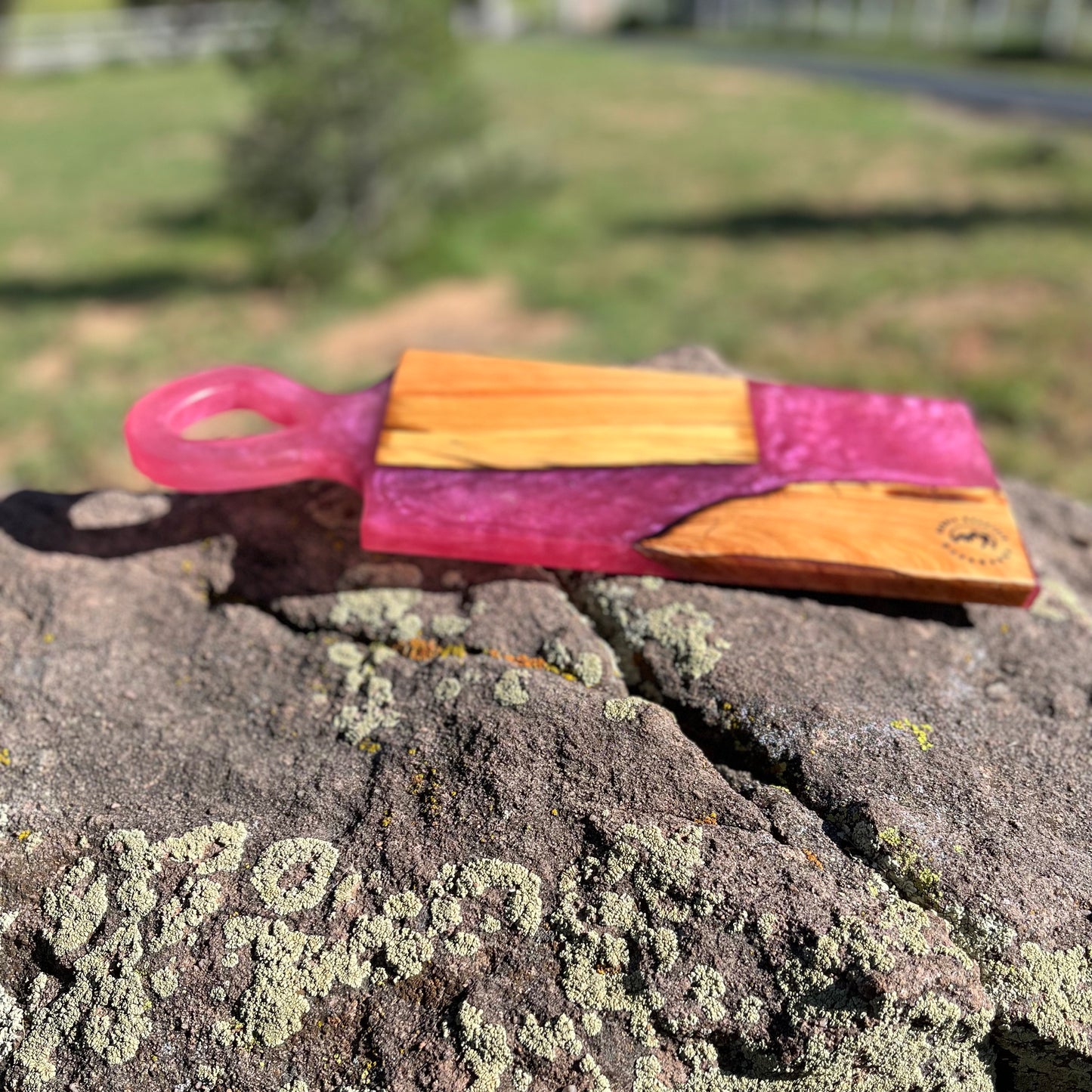 Resin Handle Cheese Board