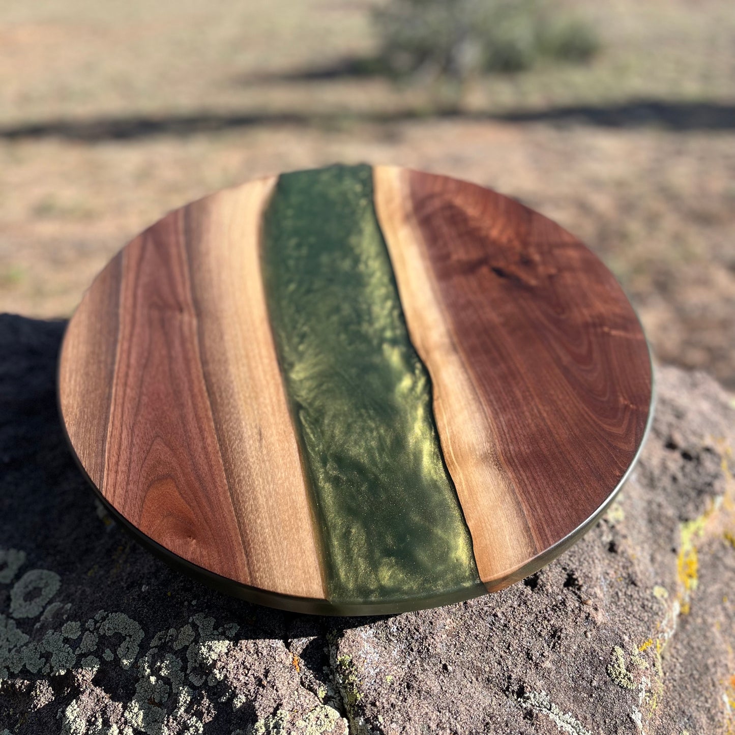 Resin River Lazy Susan - Charcuterie Turntable