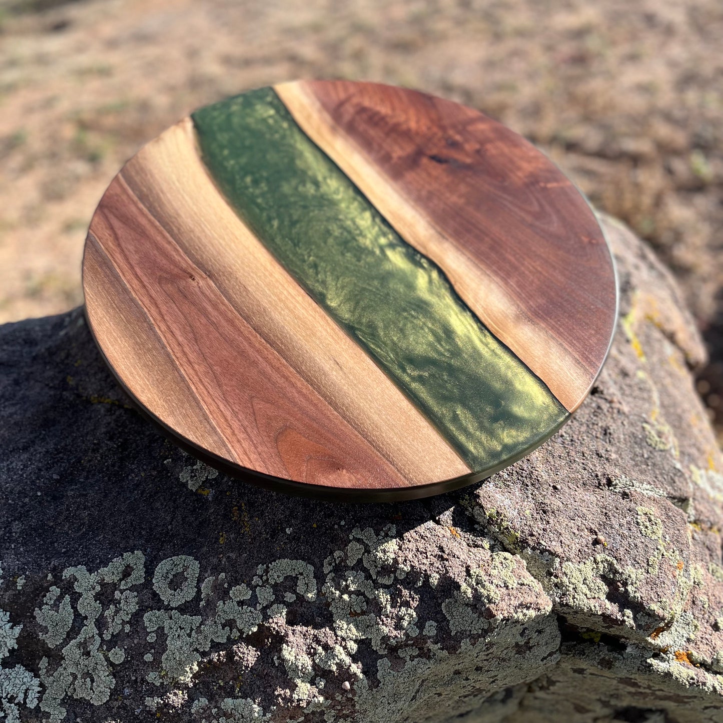 Resin River Lazy Susan - Charcuterie Turntable
