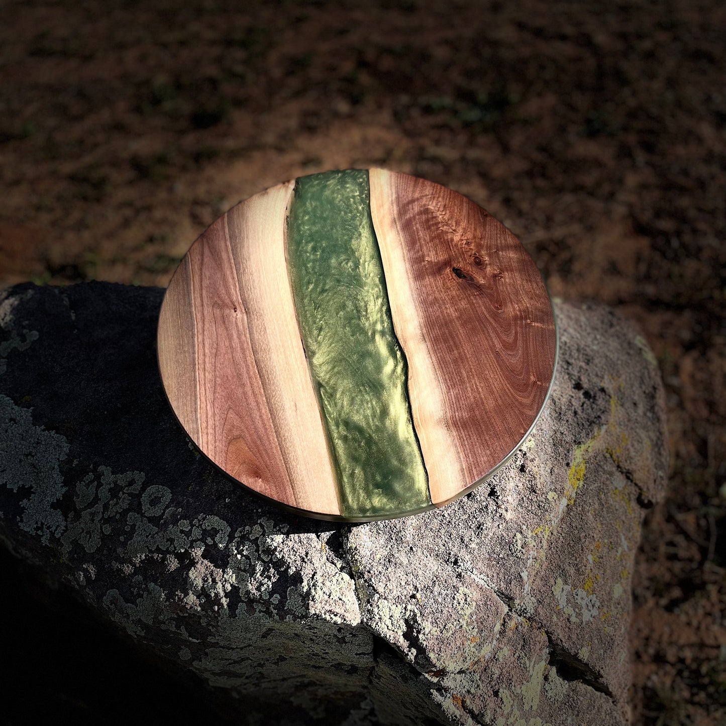 Resin River Lazy Susan - Charcuterie Turntable