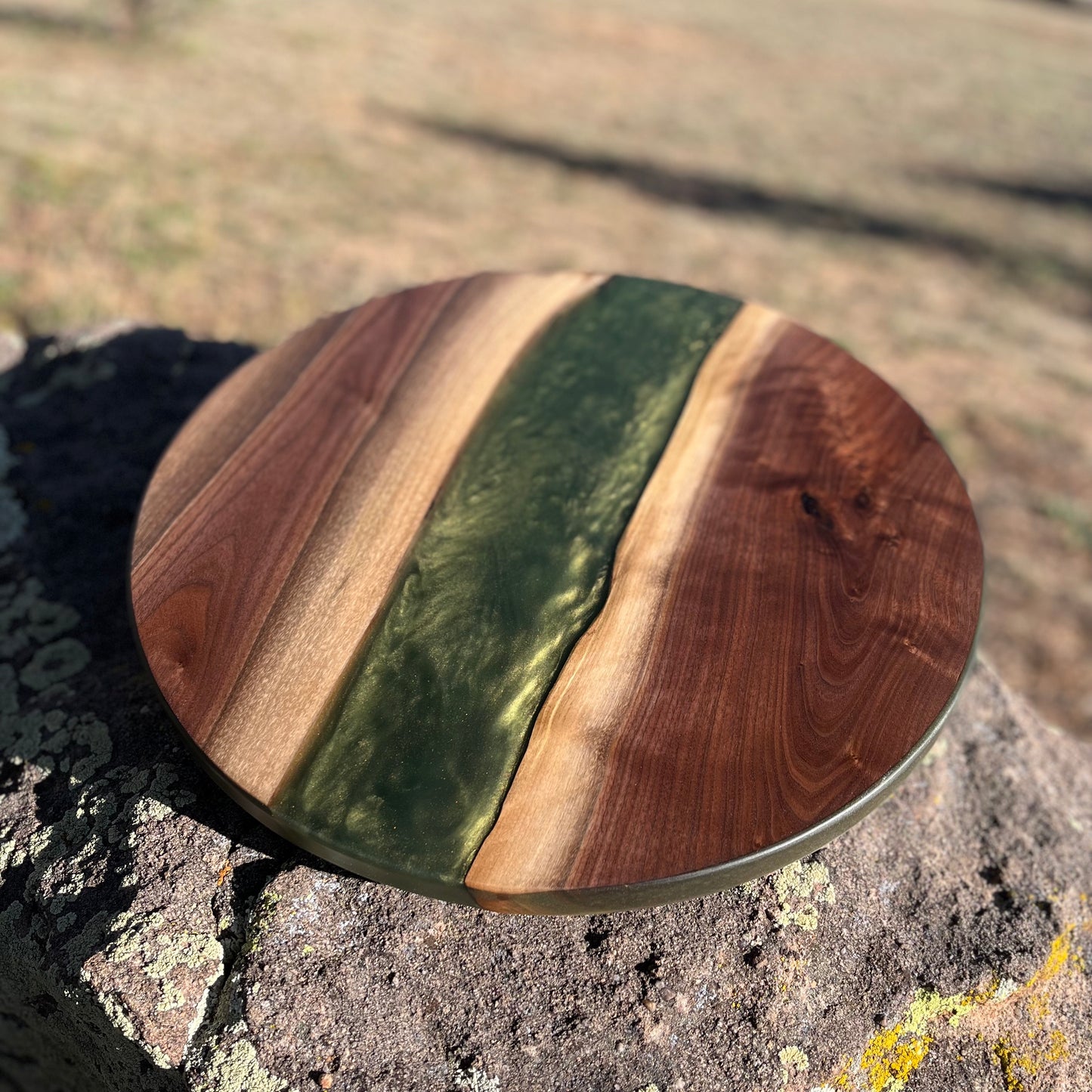 Resin River Lazy Susan - Charcuterie Turntable