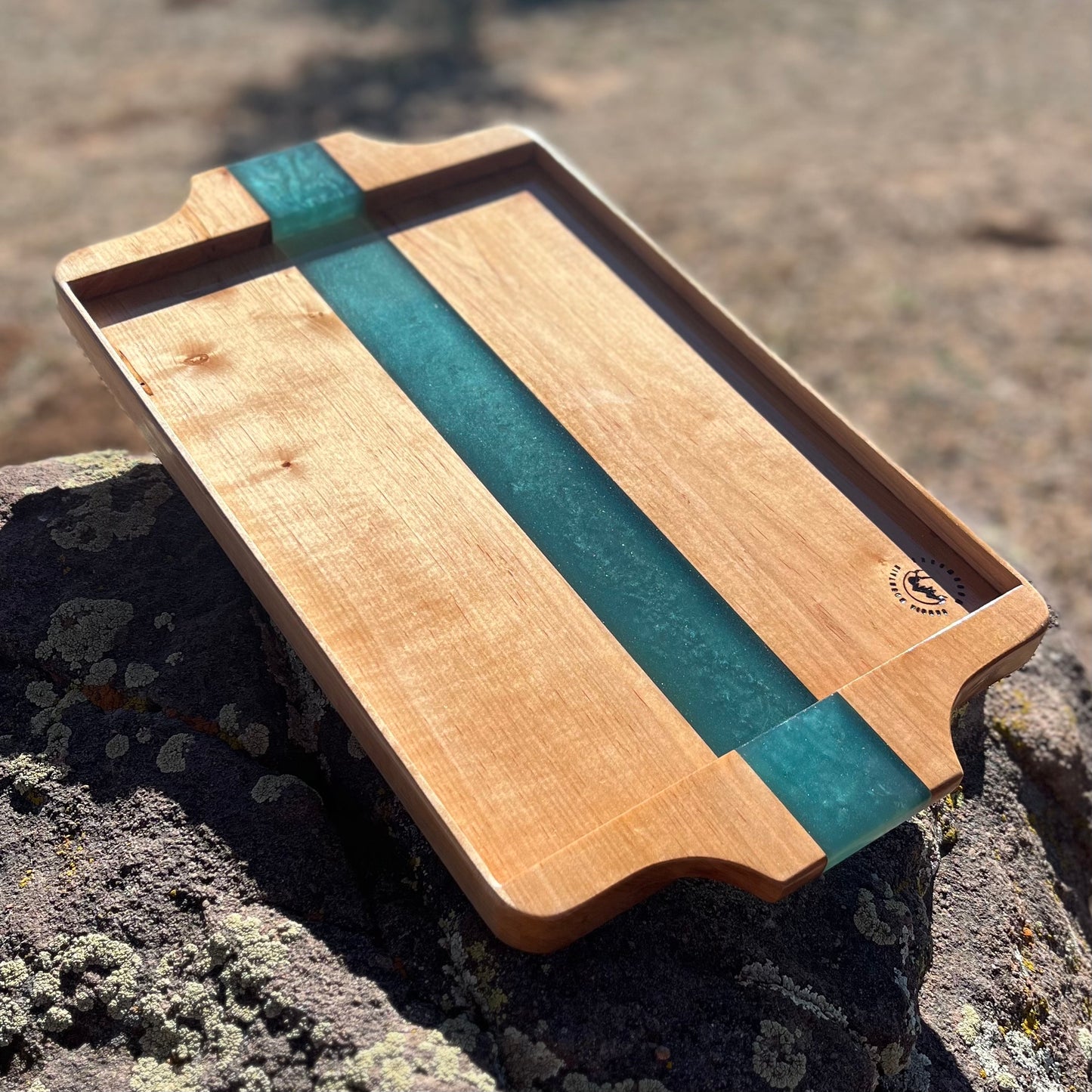 Resin River Serving Tray
