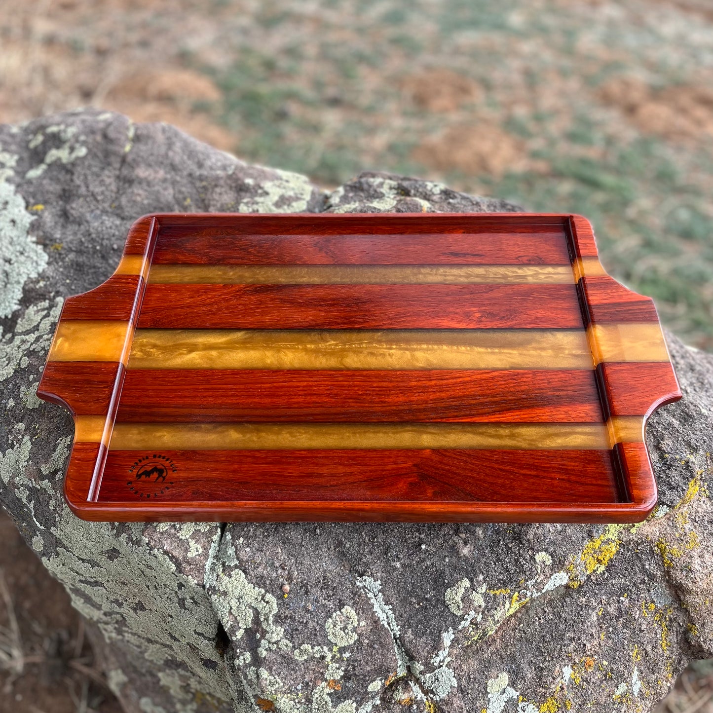 Resin River Serving Tray