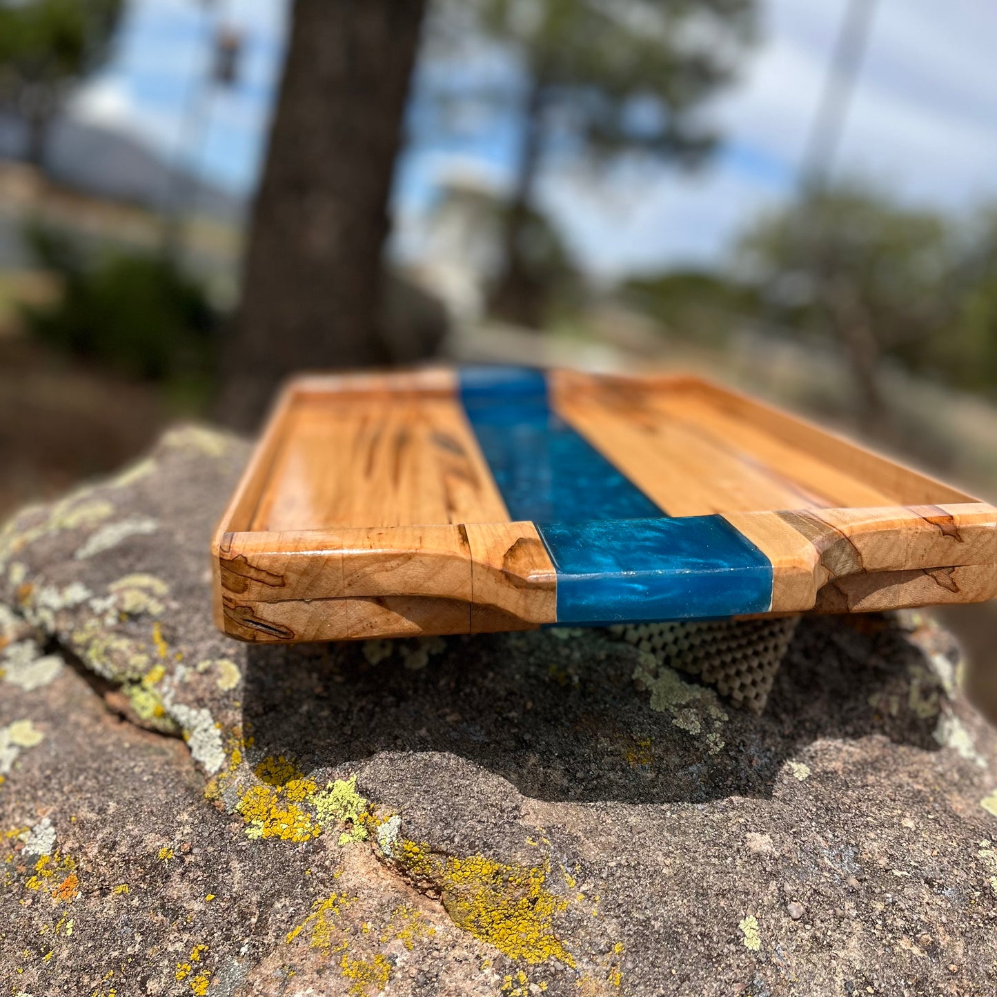 Resin River Serving Tray