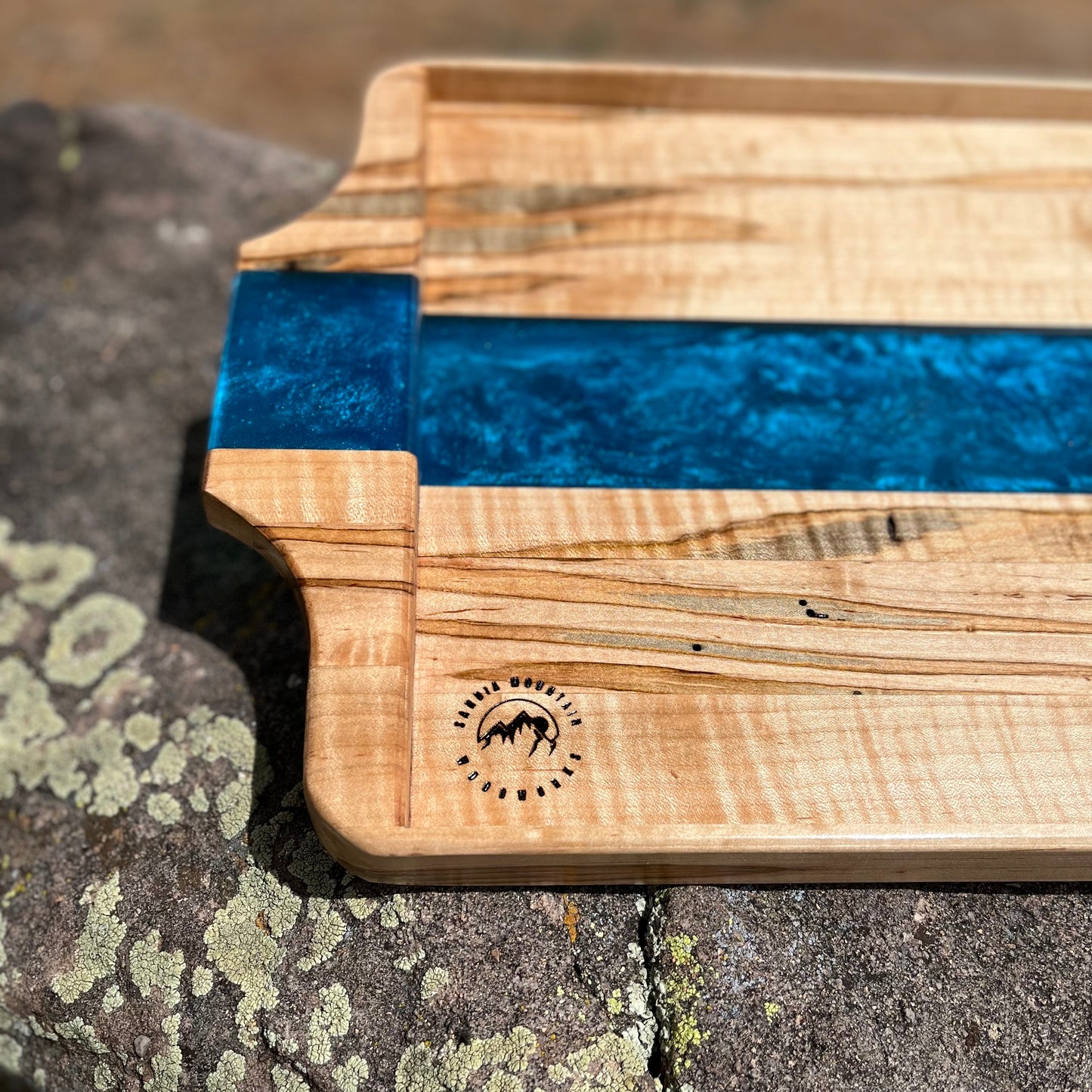 Resin River Serving Tray