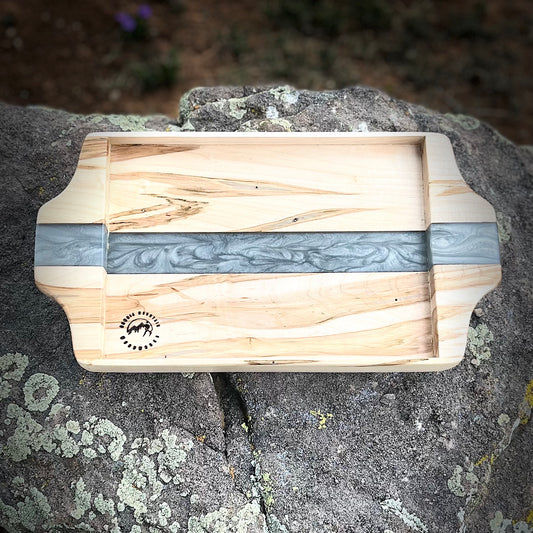 Resin River Serving Tray