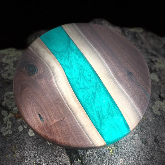 Resin River Lazy Susan - Charcuterie Turntable