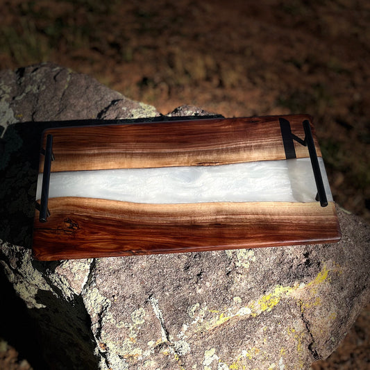 Resin River Serving Tray