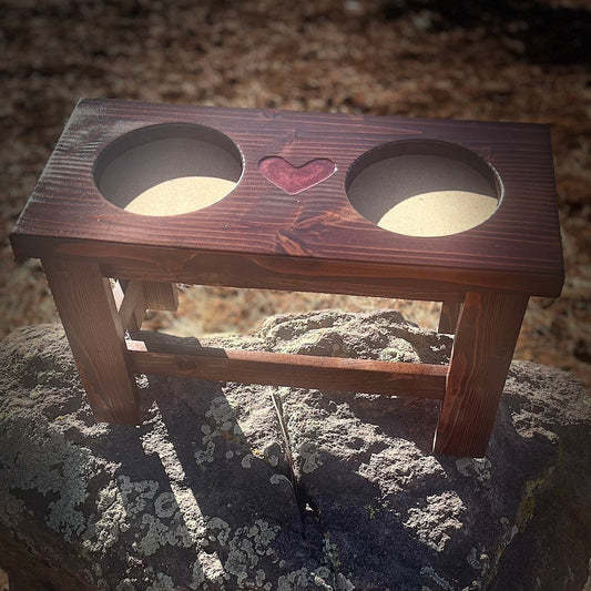 Raised Dog Bowl Stand