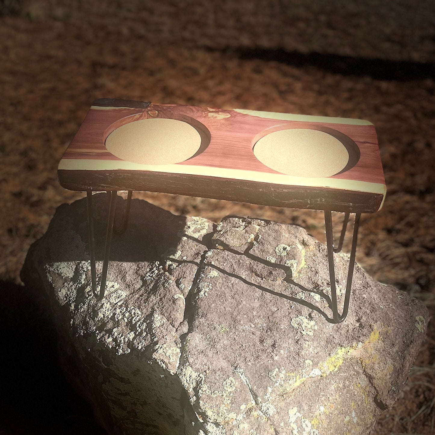 Raised Dog Bowl Stand