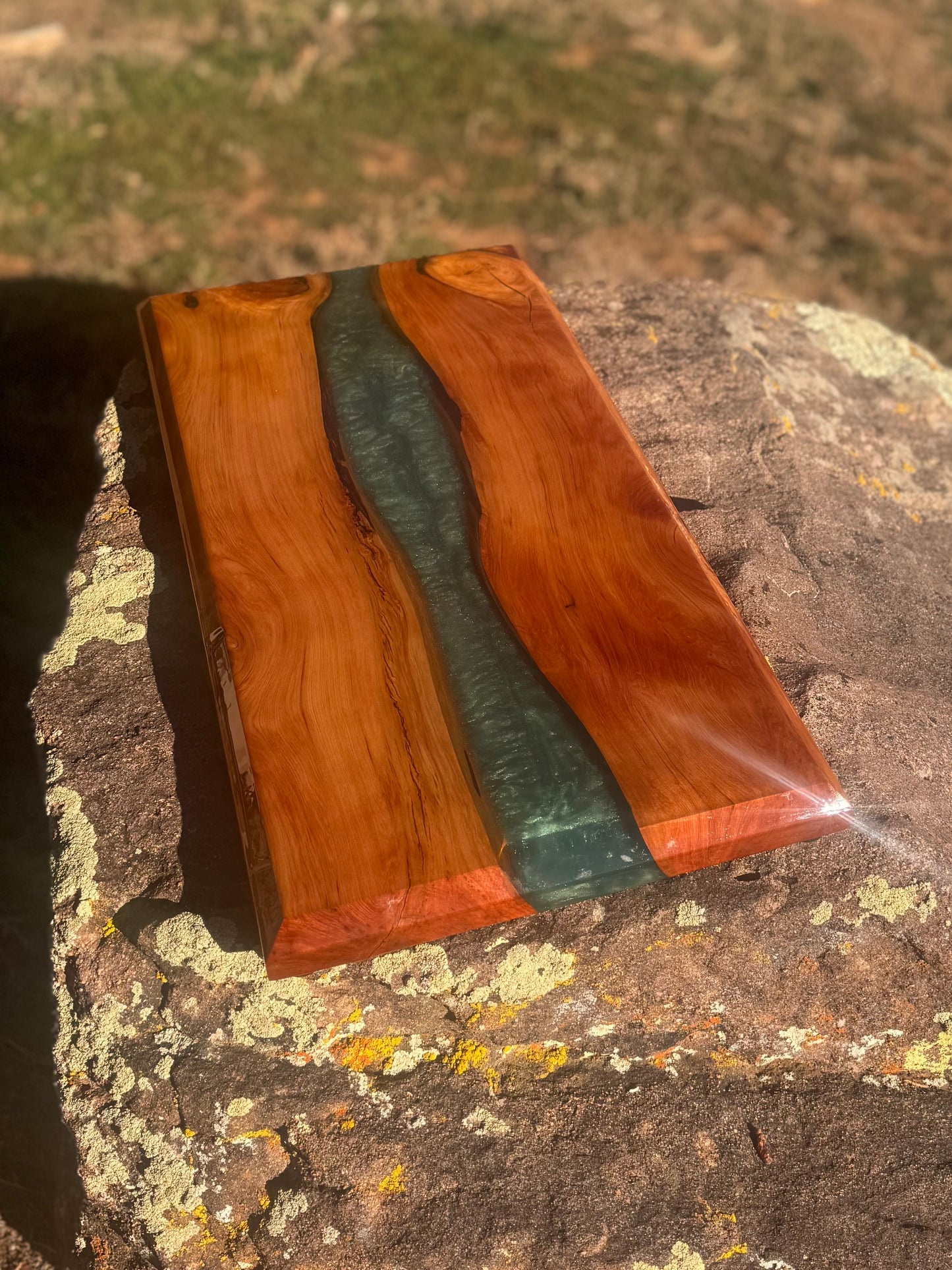 Resin River Charcuterie Board