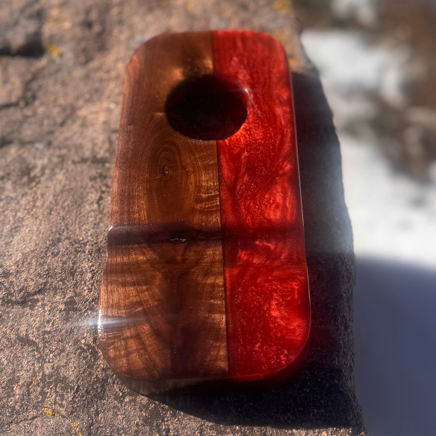 Resin River Glencairn Glass and Cigar Holder